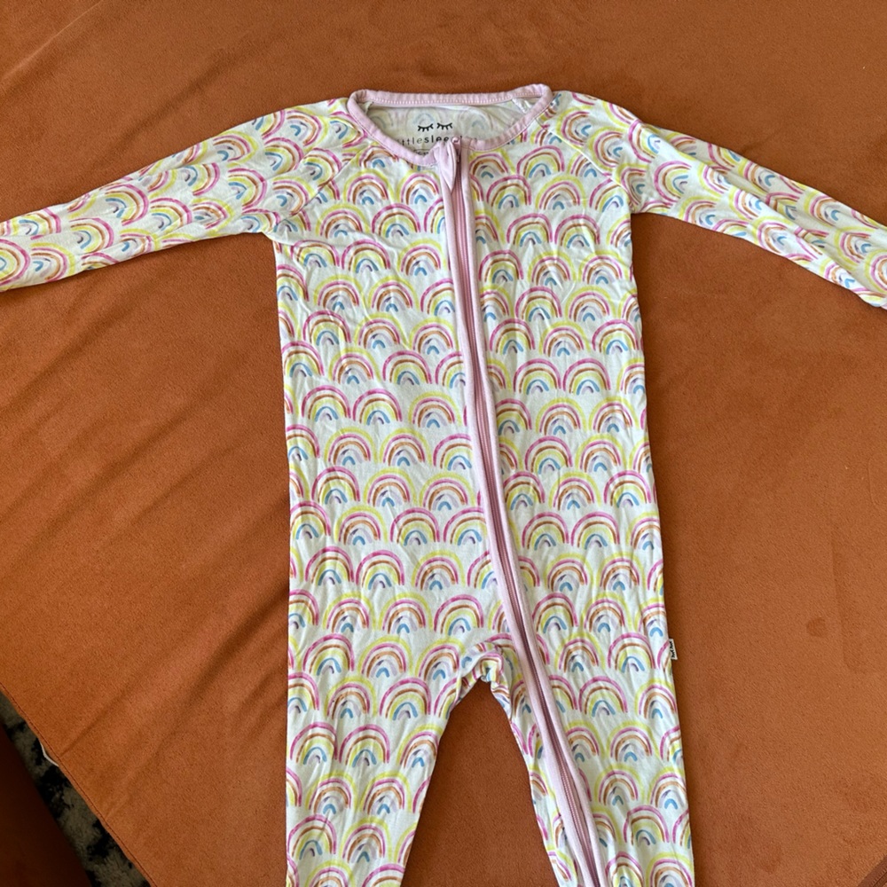 Little Sleepies Rainbow Zippy Pajamas 6-12 Month